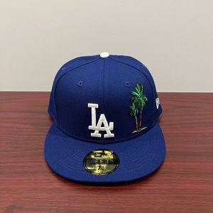 New Era, 59Fifty Fitted Hat, Los Angeles Dodgers, Blue & White